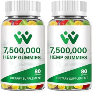 2 Packs Organic Hemp Gummies Calming Snooze Aid Stress Strain Concentrate Calming Relaxation Organic and natural Hemp Gummy Edible Candy Vegan from Usa