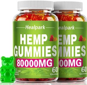 2 Pack Hemp Gummies Natural and organic – 80,000mg Added Toughness, 120ct – Greater Snooze – 100% Organic, Vegan, Non-GMO, Gluten-Free of charge