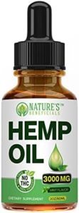 Natural and organic Hemp Oil Extract Drops 3000mg – Extremely High quality, Soothes Irritation, Joint Aid, Snooze Help, Omega Fatty Acids 3 6 9, Non-GMO