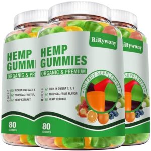 Hemp Gummies (3 Packs), High Efficiency Edible Gummies Further Power Mood Target Tranquil Natural and organic Hemp Oil Extract Vegan Bear Gummy – 240 Counts Sweet Produced in United states